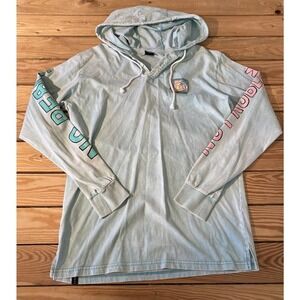 Neff Long Sleeve Hoodie Shirt Size Medium Men’s Blue Pullover